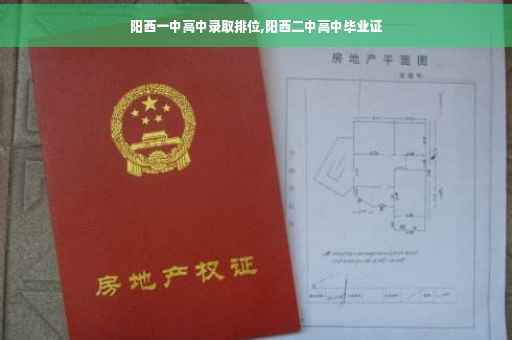 阳西一中高中录取排位,阳西二中高中毕业证