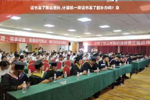 证书丢了怎么去补,计算机一级证书丢了能补办吗？急