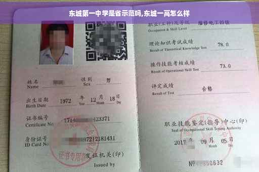 东城第一中学是省示范吗,东城一高怎么样