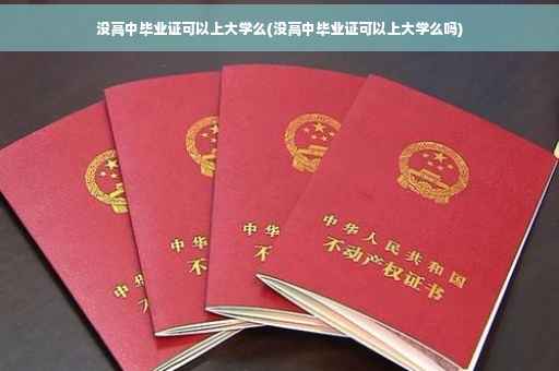 没高中毕业证可以上大学么(没高中毕业证可以上大学么吗) 没高中毕业证可以上大学么(没高中毕业证可以上大学么吗)