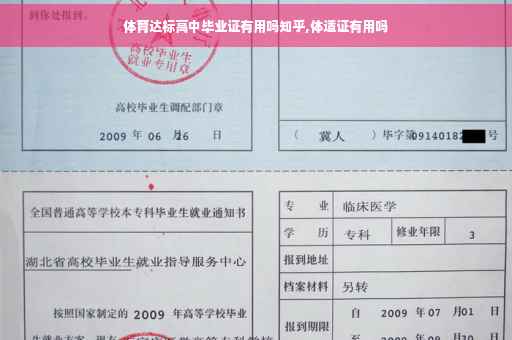 体育达标高中毕业证有用吗知乎,体适证有用吗
