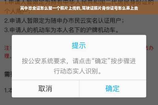 高中毕业证怎么整一个照片上传的,驾驶证照片身份证号怎么弄上去