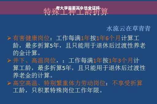 考大学需要高中毕业证吗-