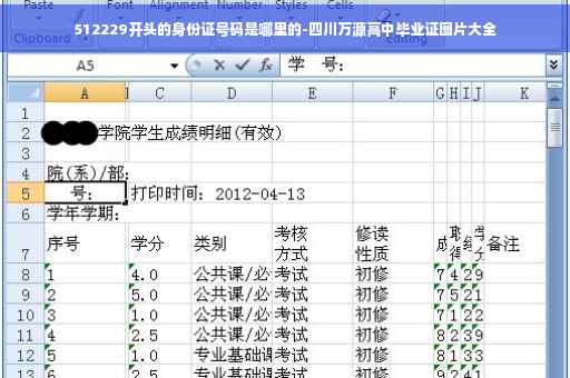 512229开头的身份证号码是哪里的-四川万源高中毕业证图片大全
