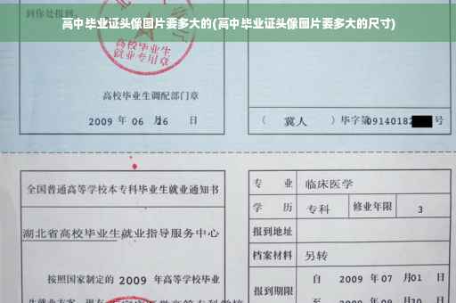 高中毕业证头像图片要多大的(高中毕业证头像图片要多大的尺寸)