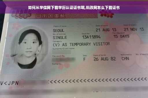 如何从学信网下载学历认证证书呢,批改网怎么下载证书