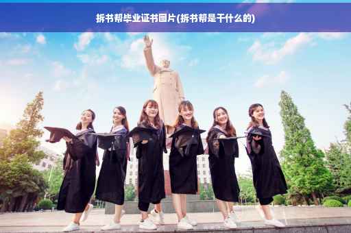拆书帮毕业证书图片(拆书帮是干什么的)