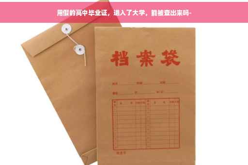 用假的高中毕业证，进入了大学，能被查出来吗-