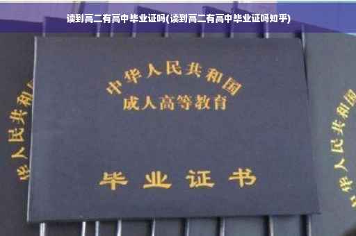 读到高二有高中毕业证吗(读到高二有高中毕业证吗知乎)