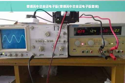 普通高中毕业证电子版(普通高中毕业证电子版查询)