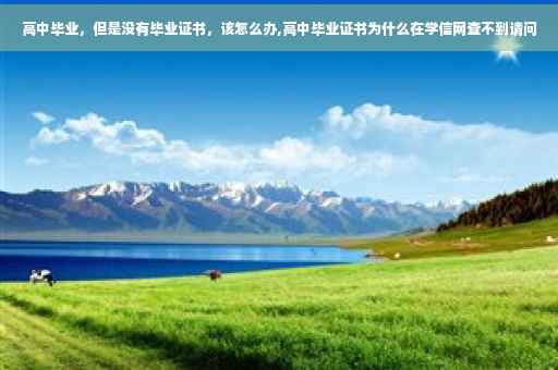 高中毕业，但是没有毕业证书，该怎么办,高中毕业证书为什么在学信网查不到请问