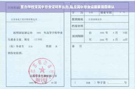 民办学校没高中毕业证吗怎么办,私立高中毕业证国家是否承认