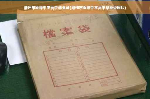 潮州市庵埠中学高中毕业证(潮州市庵埠中学高中毕业证图片)