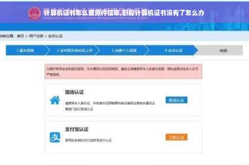 计算机证书怎么查原件信息,职称计算机证书没有了怎么办