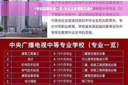 ?学历证明是哪一页?学历证明要复印哪个
?