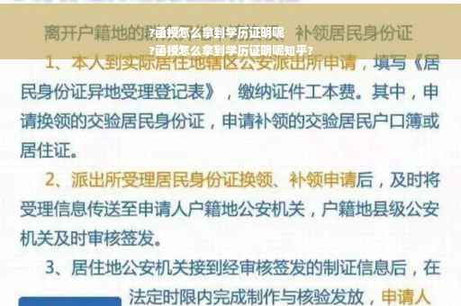 ?函授怎么拿到学历证明呢
?函授怎么拿到学历证明呢知乎?