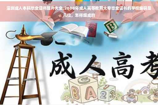 深圳成人本科毕业证书图片大全,2000年成人高等教育大专毕业证书的学校编码是几位，怎样组成的