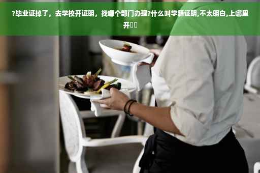 ?毕业证掉了，去学校开证明，找哪个部门办理?什么叫学籍证明,不太明白,上哪里开⚡️