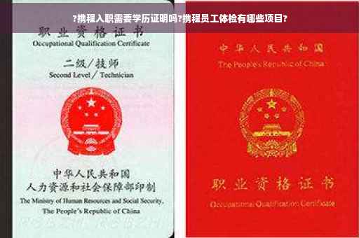 ?携程入职需要学历证明吗?携程员工体检有哪些项目?