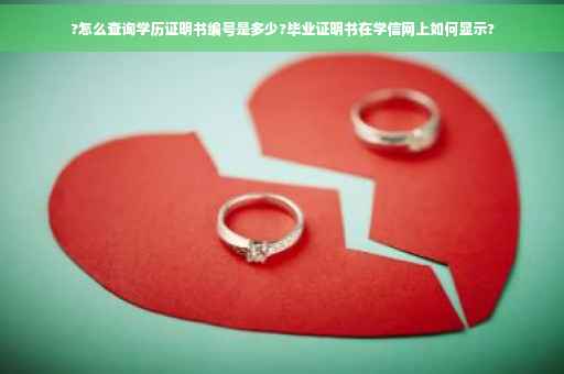 ?怎么查询学历证明书编号是多少?毕业证明书在学信网上如何显示?