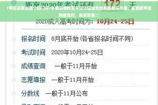 ?学历证明去哪个部门开?中国高等教育学历认证报告纸质版如何办理，需要和学信网绑定的，急求答案⚡️