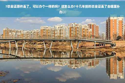 ?毕业证原件丢了，可以办个一样的吗？该怎么办?十几年前的毕业证丢了去哪里补办⚡️