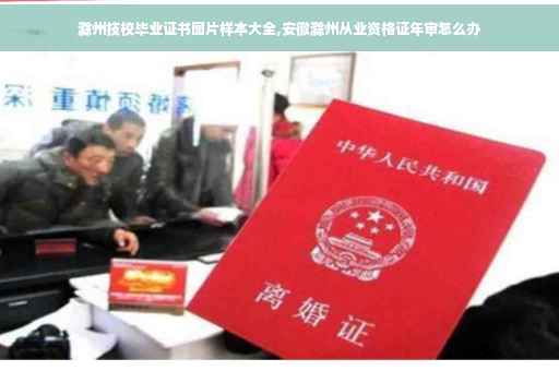 滁州技校毕业证书图片样本大全,安徽滁州从业资格证年审怎么办