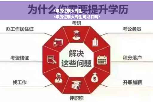 ?学历证明大专生
?学历证明大专生可以开吗?