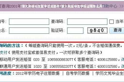 ?意大利研究生留学毕业条件?意大利留学生学历证明怎么开?