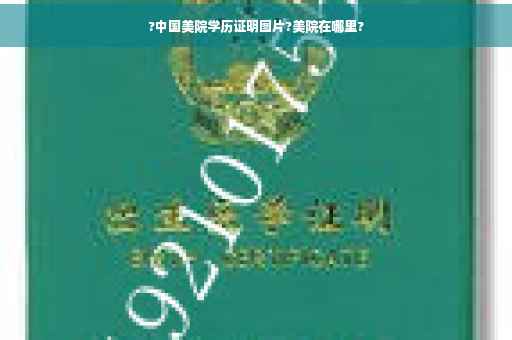 ?中国美院学历证明图片?美院在哪里?