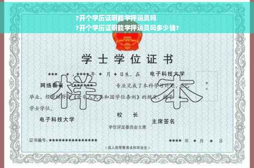 ?开个学历证明能学押运员吗
?开个学历证明能学押运员吗多少钱?