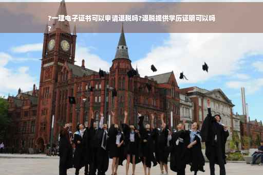 ?一建电子证书可以申请退税吗?退税提供学历证明可以吗
?
