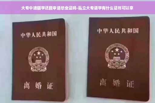 大专中途辍学还能申请毕业证吗-私立大专退学有什么证书可以拿
