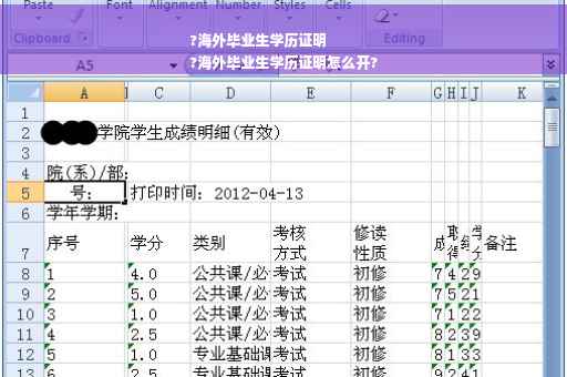 ?海外毕业生学历证明
?海外毕业生学历证明怎么开?