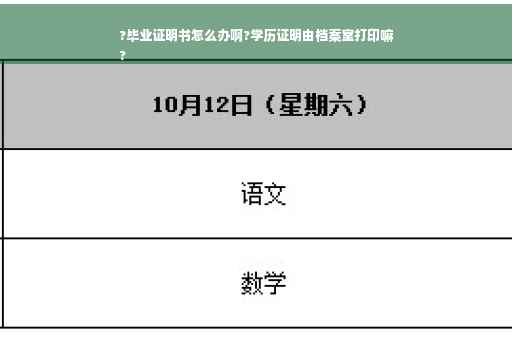 ?毕业证明书怎么办啊?学历证明由档案室打印嘛
?