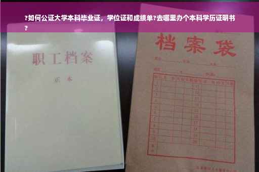 ?如何公证大学本科毕业证，学位证和成绩单?去哪里办个本科学历证明书
?