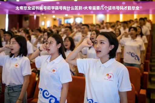 大专毕业证书编号和学籍号有什么区别-大专需要几个证书号码才能毕业