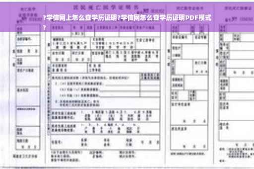 ?学信网上怎么查学历证明?学信网怎么查学历证明PDF模式
?