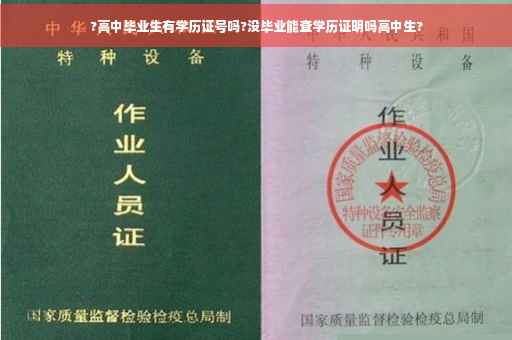 ?高中毕业生有学历证号吗?没毕业能查学历证明吗高中生?