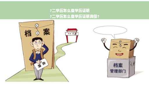 ?二学历怎么查学历证明
?二学历怎么查学历证明真假?