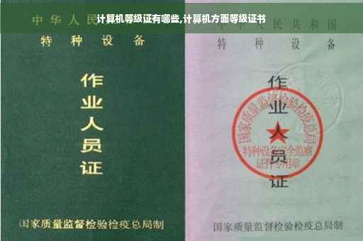 计算机等级证有哪些,计算机方面等级证书
