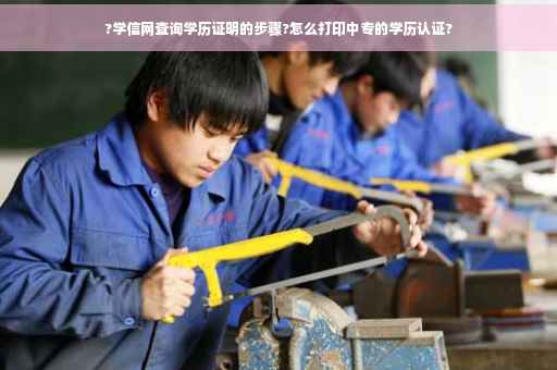 ?学信网查询学历证明的步骤?怎么打印中专的学历认证?