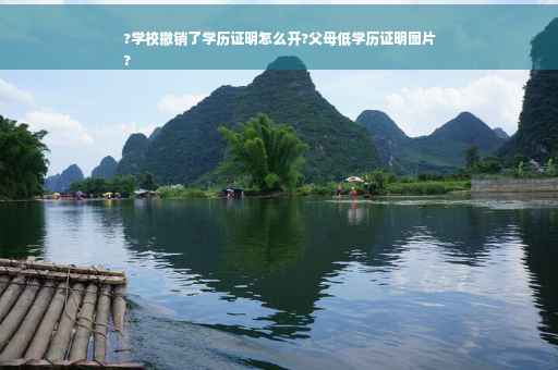 ?学校撤销了学历证明怎么开?父母低学历证明图片
?