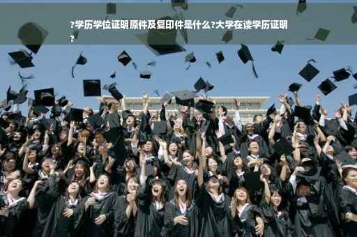?学历学位证明原件及复印件是什么?大学在读学历证明
?