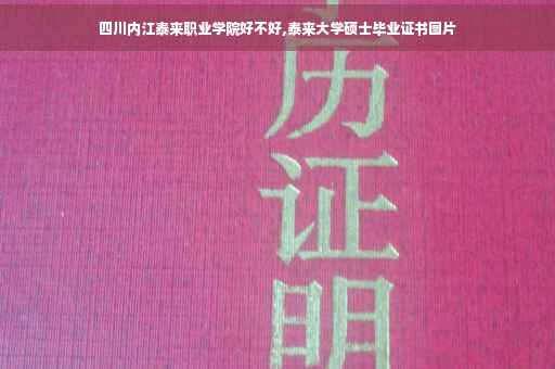 四川内江泰来职业学院好不好,泰来大学硕士毕业证书图片