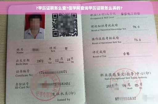 ?学历证明怎么查?信学网查询学历证明怎么弄的?