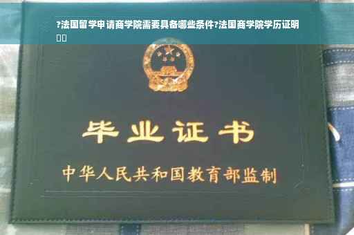 ?法国留学申请商学院需要具备哪些条件?法国商学院学历证明
⚡️