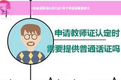 ?毕业证明可以开几次?开个学历证明要多久
?