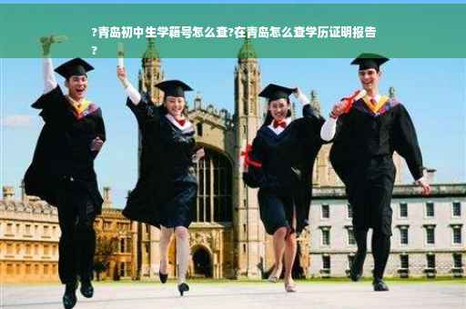 ?青岛初中生学籍号怎么查?在青岛怎么查学历证明报告
?