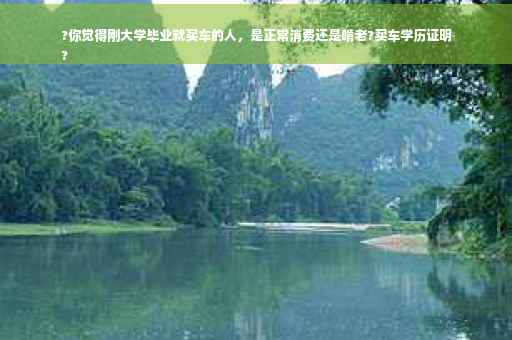 ?你觉得刚大学毕业就买车的人，是正常消费还是啃老?买车学历证明
?